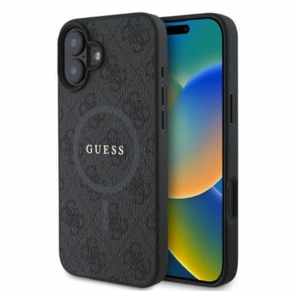Guess Ring Classic Logo - θήκη για Apple iPhone 16 - Μαύρο