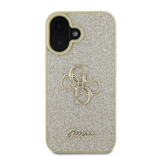 Guess Glitter Fixed Big - θήκη για Apple iPhone 16 6,1" - Χρυσό - Image 3