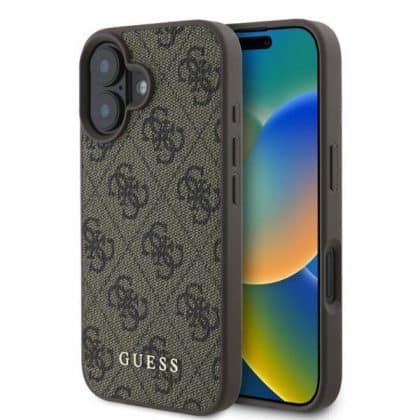 Guess Classic - θήκη για Apple iPhone 16 - Καφέ
