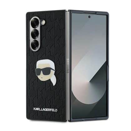 Karl Lagerfeld Saffiano Monogram Head Pin - θήκη για Samsung Galaxy Z Fold6 - Μαύρο