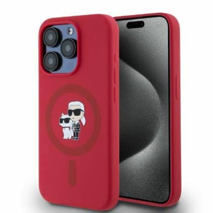 Karl Lagerfeld Karl&Choupette Head - θήκη για Apple iPhone 15 Pro - Κόκκινο