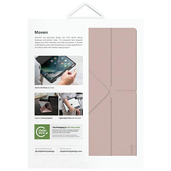 UNIQ θήκη Moven για iPad Air 13" (2024) ροζ/ροζ ρουμπίνι - Image 8