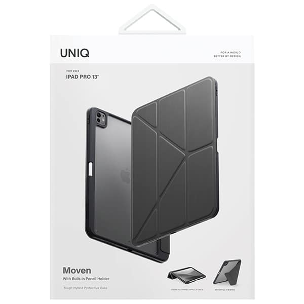 UNIQ θήκη Moven για iPad Pro 13" (2024) γκρι/charcoal grey - Image 6