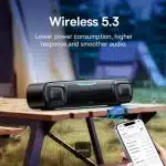 Baseus - Ασύρματο Ηχείο AeQur DS10 (A20054402111-01) - Μίνι Soundbar, Bluetooth 5.3, Type-C, Jack, 10W + 10W - Μαύρο - Image 7
