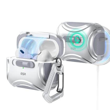 ESR - Θήκη Cyber Magnetic Lock HaloLock - Apple AirPods Pro 1 / 2 - Λευκός