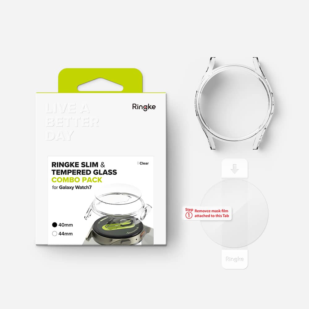 Ringke - Slim + Προστατευτικό Οθόνης - Samsung Galaxy Watch7 40mm - Διαφανές - Image 8