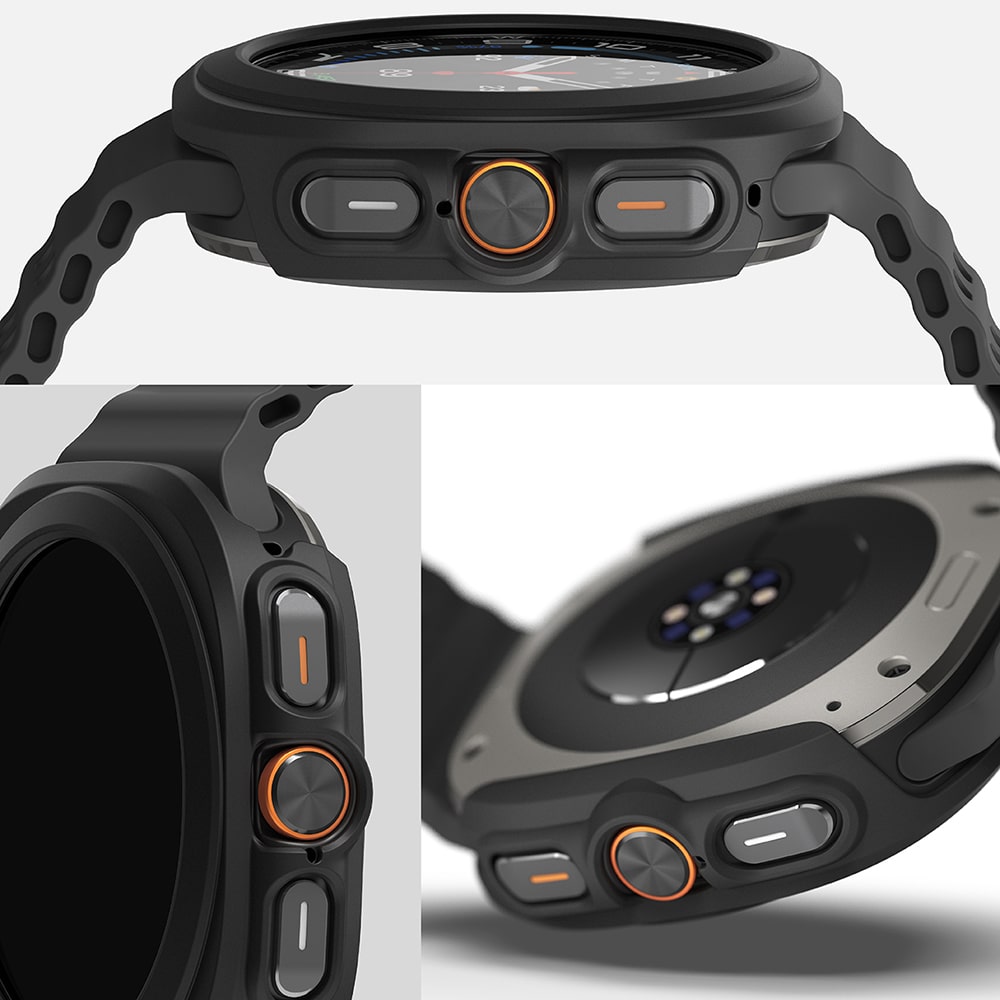 Ringke - Slim + Προστατευτικό Οθόνης - Samsung Galaxy Watch Ultra 47mm - Ματ Μαύρο - Image 4