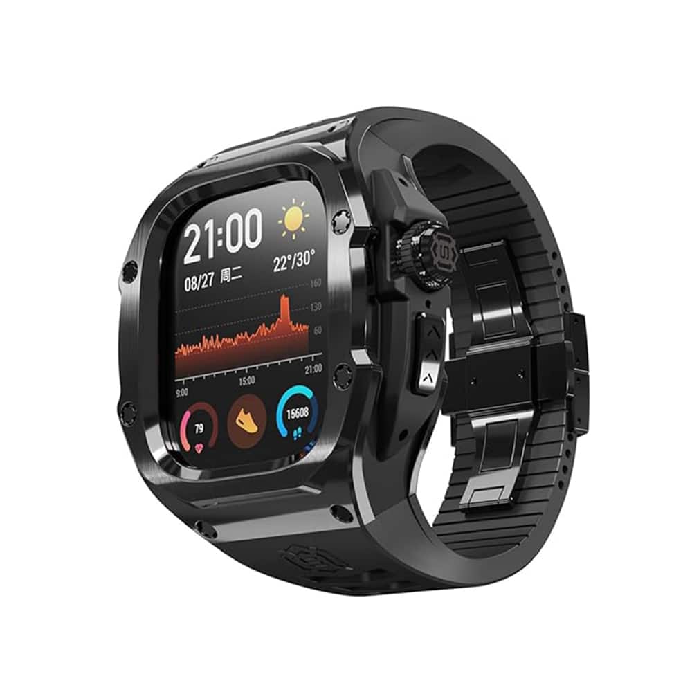 ShellBox Waterproof IP68 - θήκη για Apple Watch 7 / 8 9 - Μαύρο - Image 2