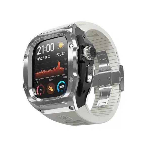ShellBox - Αδιάβροχο IP68 + Λουράκι - Apple Watch Ultra / Ultra 2 - Ασημί