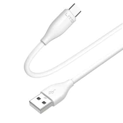 Lito - Καλώδιο Δεδομένων (LD03) - USB σε Micro-USB Γρήγορης Φόρτισης 60W, 1m - Λευκό