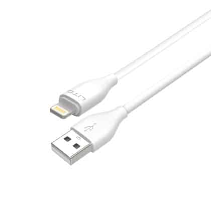 Lito - Καλώδιο Δεδομένων (LD03) - USB σε Lightning Γρήγορης Φόρτισης 60W, 1m - Λευκό