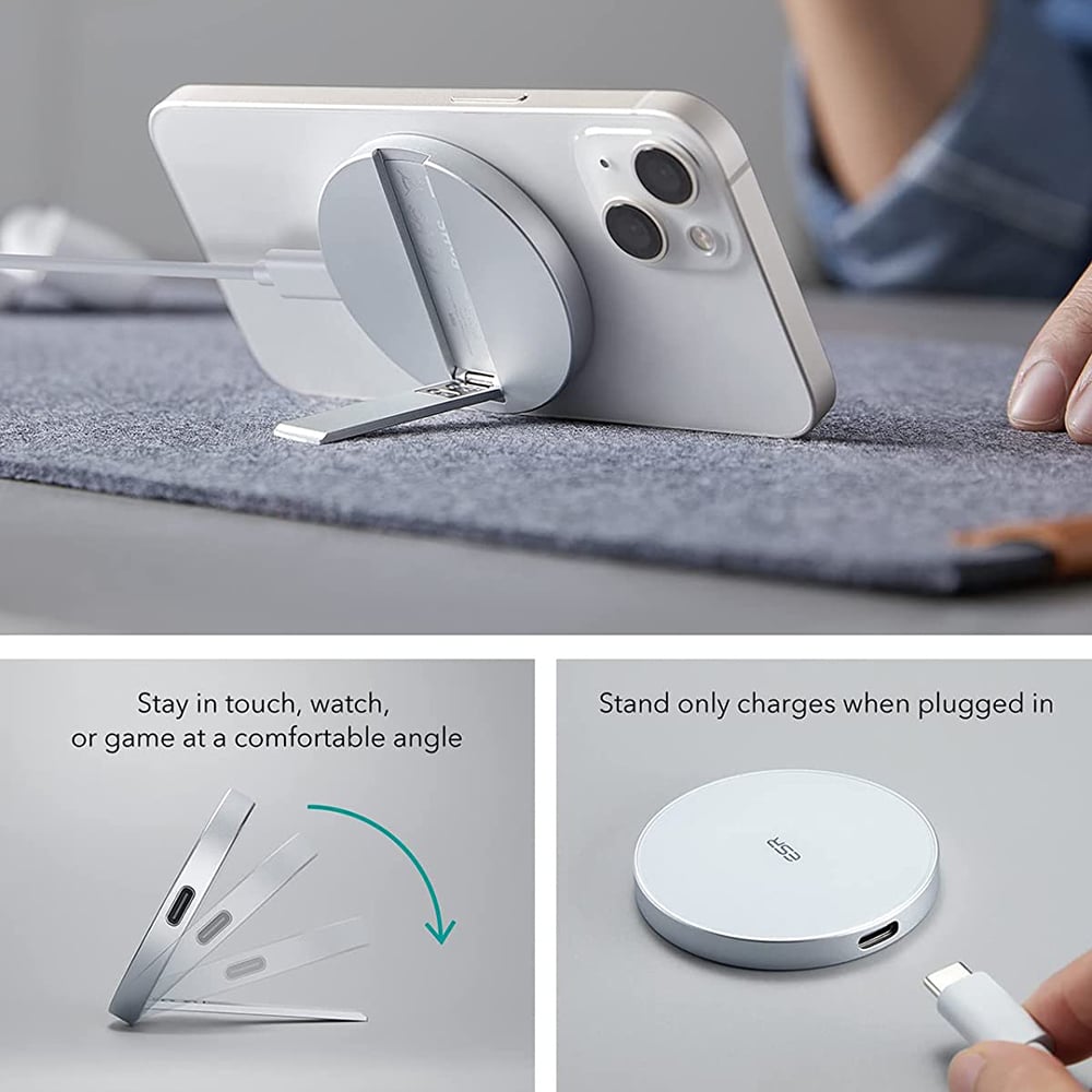 ESR - Ασύρματος Φορτιστής HaloLock - Συμβατός με MagSafe, με Στήριγμα - Λευκός - Image 7
