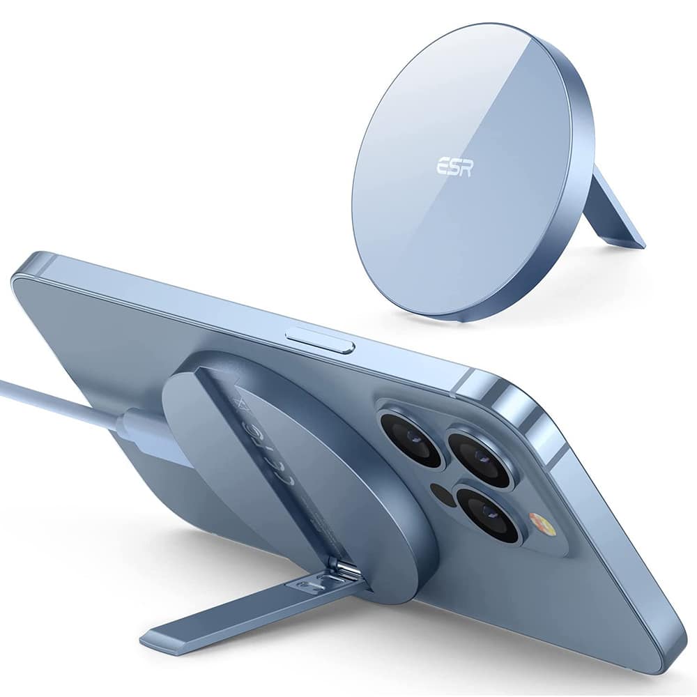 ESR - Ασύρματος Φορτιστής HaloLock - Συμβατός με MagSafe, με Στήριγμα - Σιέρα Μπλε - Image 3
