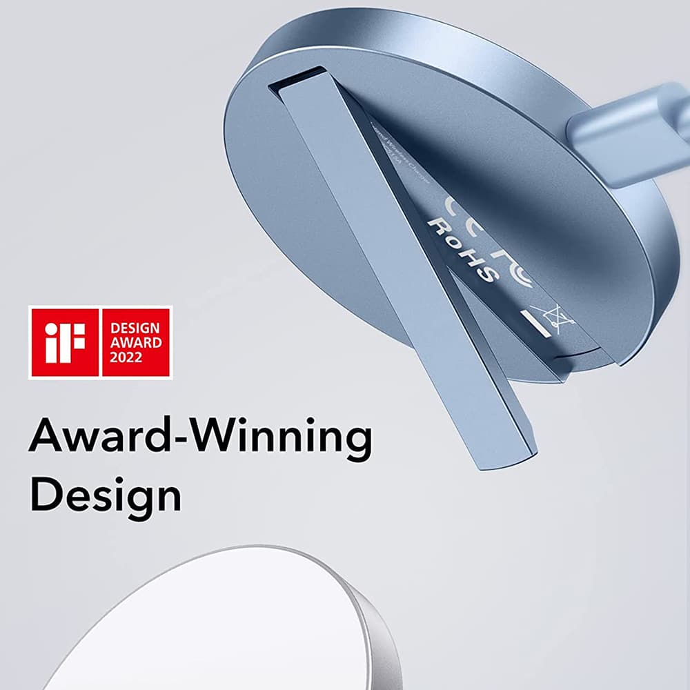ESR - Ασύρματος Φορτιστής HaloLock - Συμβατός με MagSafe, με Στήριγμα - Σιέρα Μπλε - Image 4