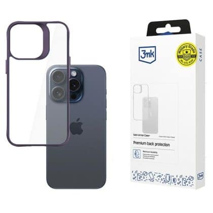 3MK Satin Armor - θήκη για Apple iPhone 15 Pro - Μωβ