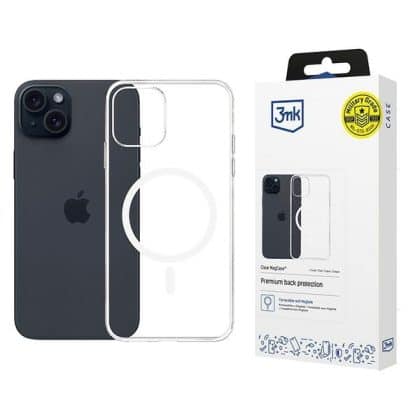3MK Clear MagCase - θήκη για Apple iPhone 15 - Διάφανο