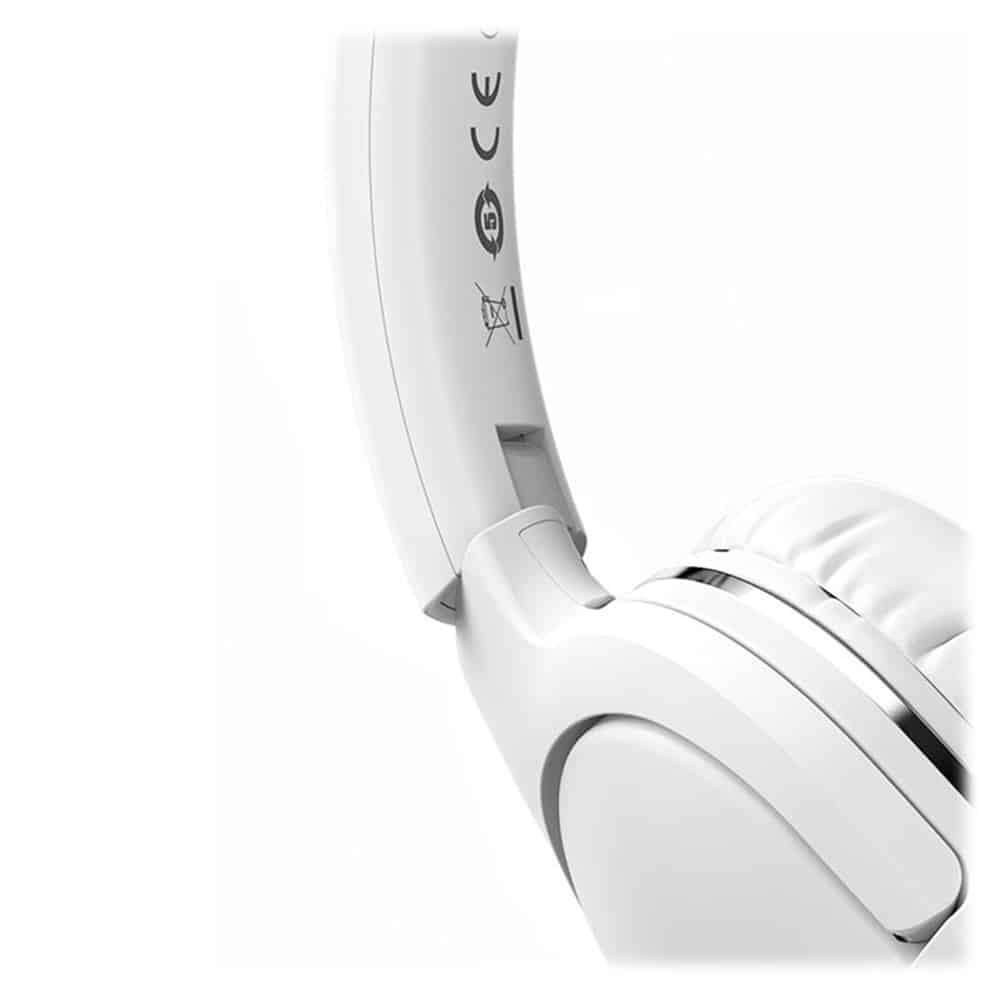 Baseus - Ασύρματα Ακουστικά Encok D02 Pro (NGTD010302) - Σχεδίαση Over Ear, Μείωση Θορύβου, Bluetooth V5.3 - Λευκό - Image 4