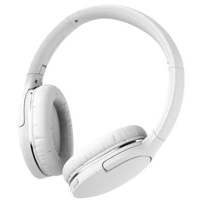Baseus - Ασύρματα Ακουστικά Encok D02 Pro (NGTD010302) - Σχεδίαση Over Ear, Μείωση Θορύβου, Bluetooth V5.3 - Λευκό