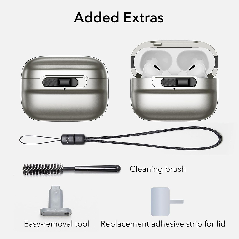 ESR - Pulse Magnetic HaloLock - Apple AirPods Pro 1 / 2 - Τιτάνιο - Image 8