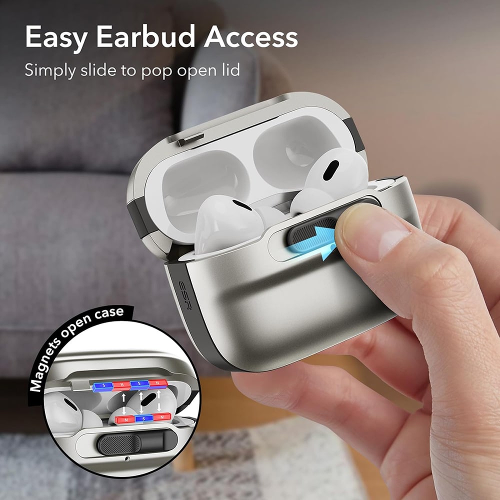 ESR - Pulse Magnetic HaloLock - Apple AirPods Pro 1 / 2 - Τιτάνιο - Image 6