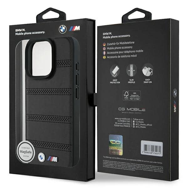 BMW M Perforated And Stitched Line MagSafe - θήκη για Apple iPhone 16 Pro - Μαύρο - Image 8