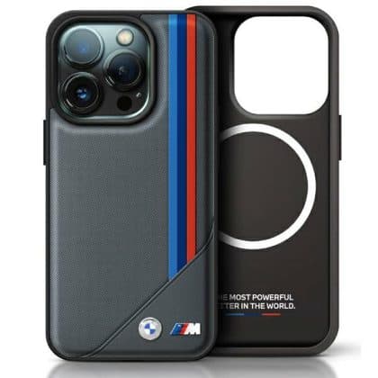 BMW M Meshed Tricolor Stripes MagSafe - Apple iPhone 16 Pro Max - Γκρι
