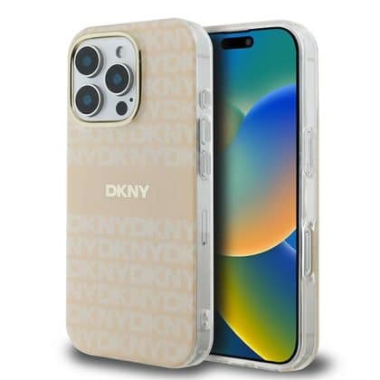 DKNY Repeat Texture Pattern - θήκη για Apple iPhone 16 Pro Max - Ροζ