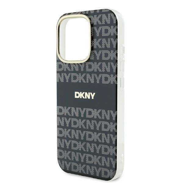 DKNY Repeat Texture Pattern With Stripe - θήκη για Apple iPhone 16 Pro - Μαύρο - Image 6