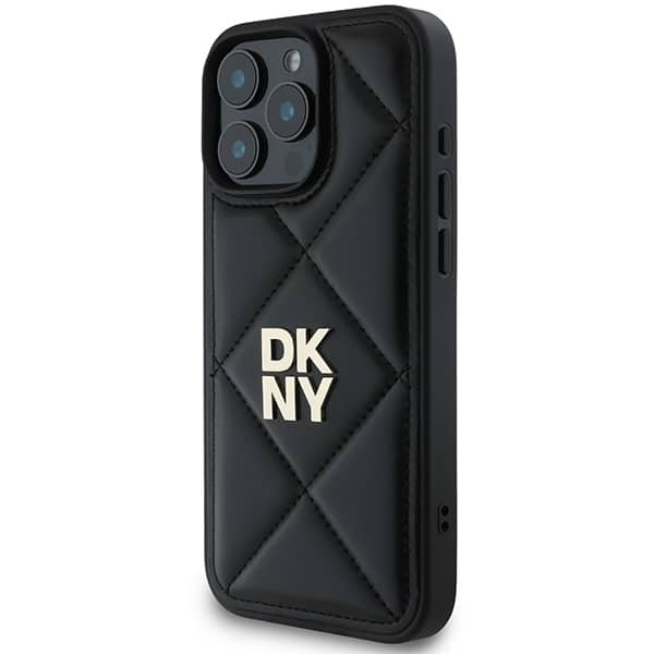 DKNY Quilted Stack Logo - θήκη για Apple iPhone 16 Pro - Μαύρο - Image 2