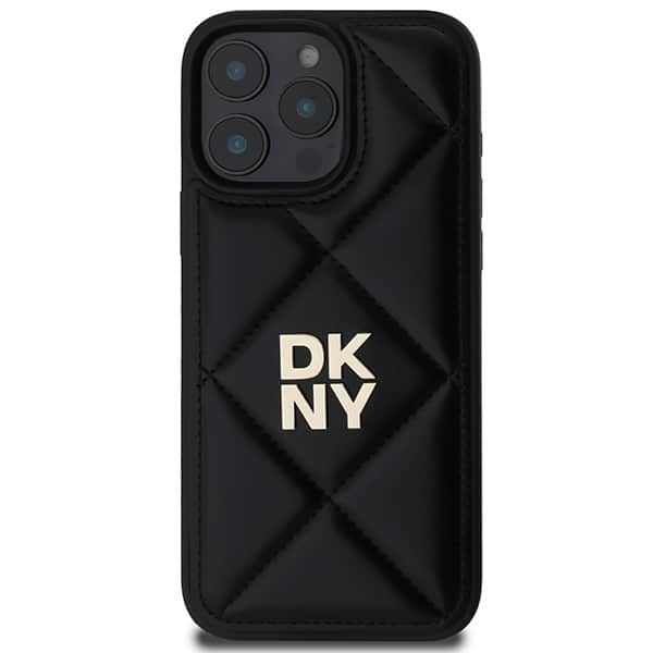 DKNY Quilted Stack Logo - θήκη για Apple iPhone 16 Pro - Μαύρο - Image 3