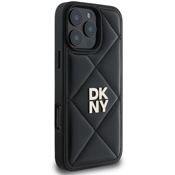 DKNY Quilted Stack Logo - θήκη για Apple iPhone 16 Pro - Μαύρο - Image 4