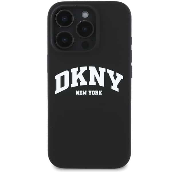 DKNY Silicone White Printed Logo MagSafe - θήκη για Apple iPhone 16 Pro Max - Μαύρο - Image 3