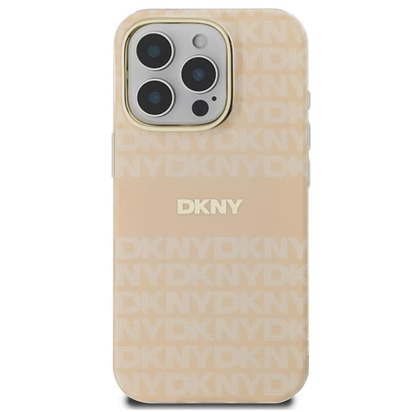 DKNY Repeat Texture Pattern With Stripe - θήκη για Apple iPhone 16 Pro - Ροζ - Image 3