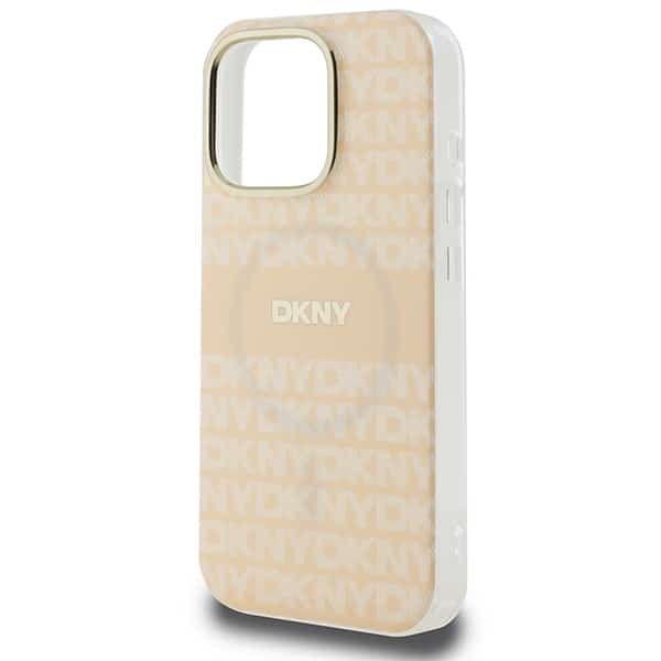 DKNY Repeat Texture Pattern With Stripe - θήκη για Apple iPhone 16 Pro - Ροζ - Image 6