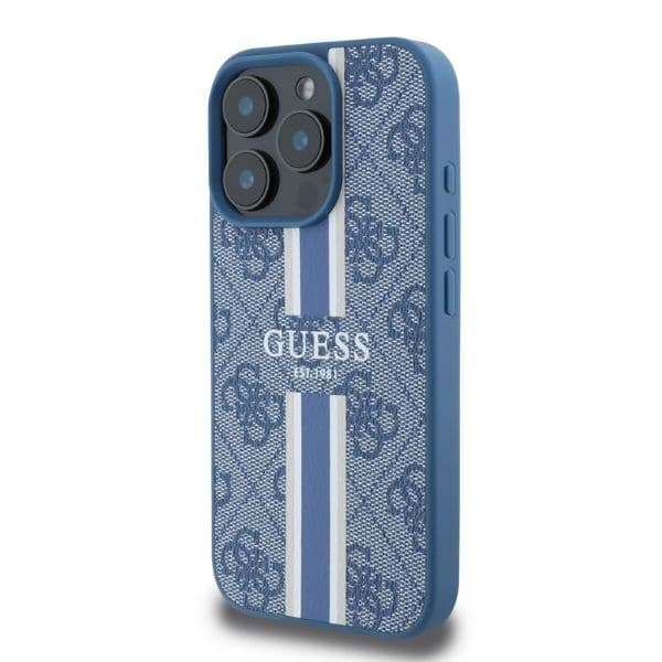 Guess - Printed Stripes MagSafe - Apple iPhone 16 Pro Max - Μπλε - Image 2