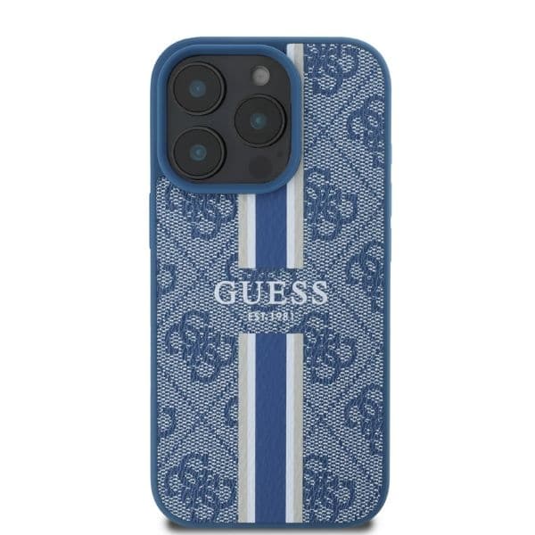 Guess - Printed Stripes MagSafe - Apple iPhone 16 Pro Max - Μπλε - Image 3