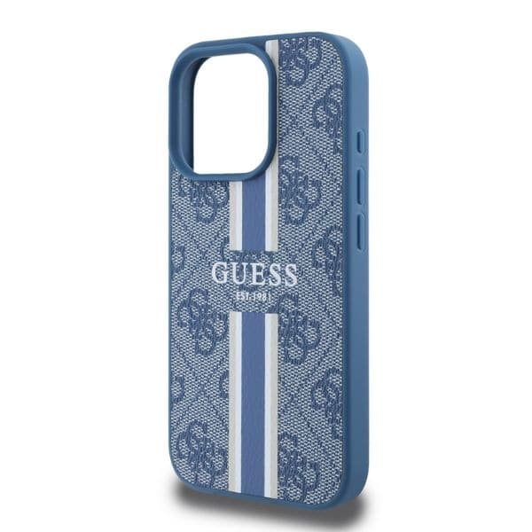 Guess - Printed Stripes MagSafe - Apple iPhone 16 Pro Max - Μπλε - Image 4