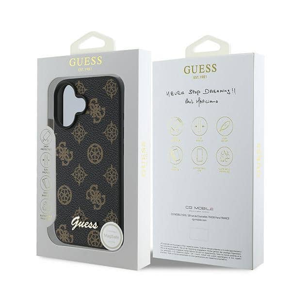 Guess Peony Script MagSafe - θήκη για Apple iPhone 16 Plus - Μαύρο - Image 8