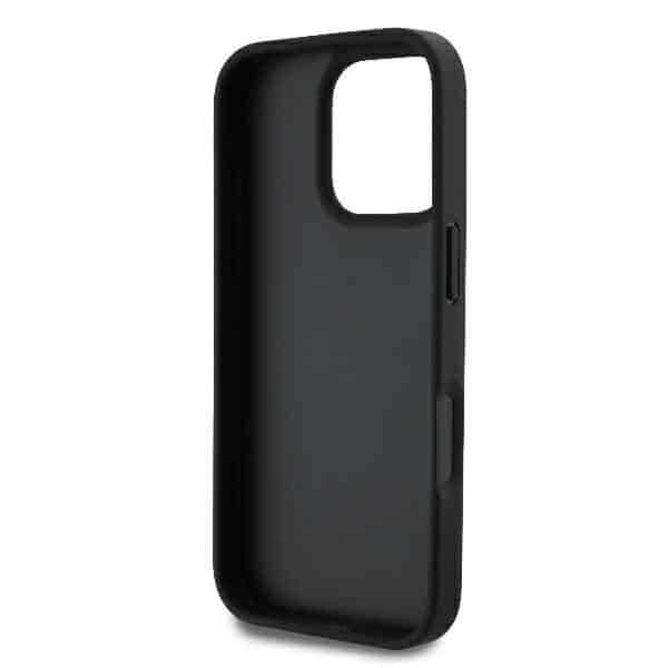 Guess Leather 4G Triangle Strass - θήκη για Apple iPhone 16 Pro Max - Μαύρο - Image 7