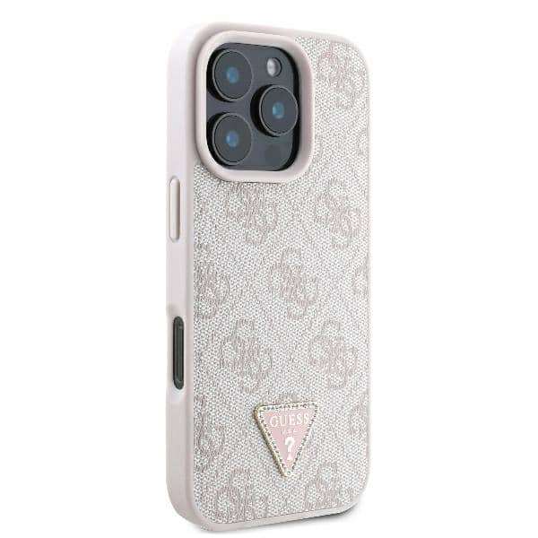 Guess 4G Triangle Strass - θήκη για Apple iPhone 16 Pro Max - Ροζ - Image 4