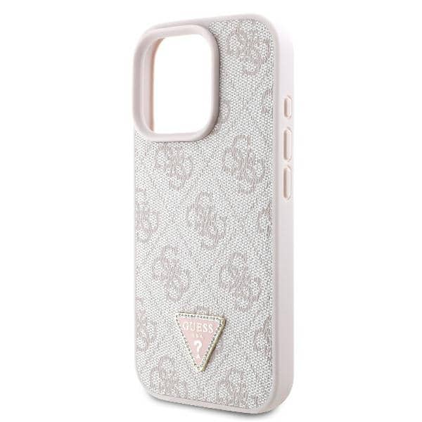Guess 4G Triangle Strass - θήκη για Apple iPhone 16 Pro Max - Ροζ - Image 6