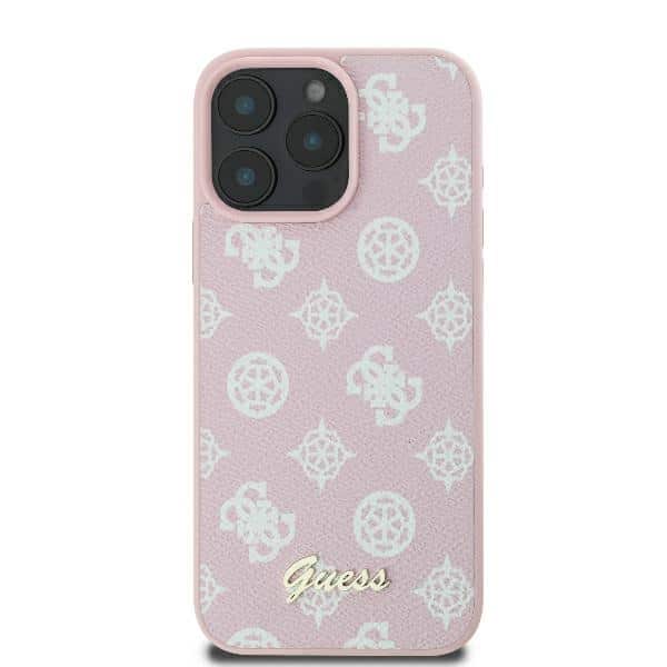Guess Peony Script Logo MagSafe - θήκη για Apple iPhone 16 Pro - Ροζ - Image 3
