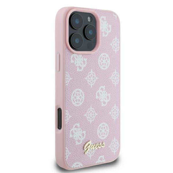 Guess Peony Script Logo MagSafe - θήκη για Apple iPhone 16 Pro - Ροζ - Image 4