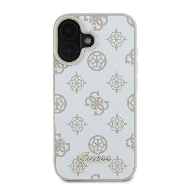 Guess Peony Script Logo MagSafe - θήκη για Apple iPhone 16 - Λευκό - Image 3