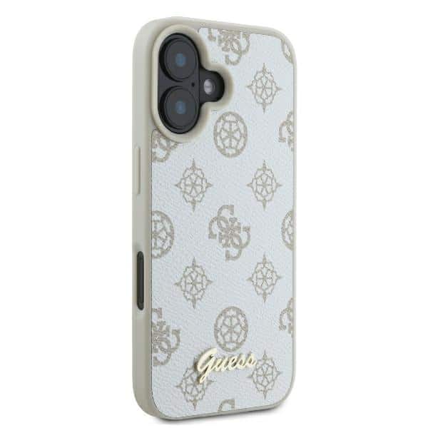Guess Peony Script Logo MagSafe - θήκη για Apple iPhone 16 - Λευκό - Image 4