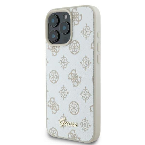 Guess Peony Script Logo MagSafe - θήκη για Apple iPhone 16 Pro - Λευκό - Image 2
