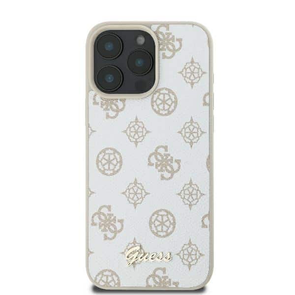 Guess Peony Script Logo MagSafe - θήκη για Apple iPhone 16 Pro - Λευκό - Image 3
