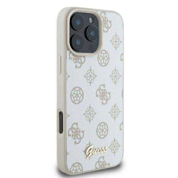 Guess Peony Script Logo MagSafe - θήκη για Apple iPhone 16 Pro - Λευκό - Image 4
