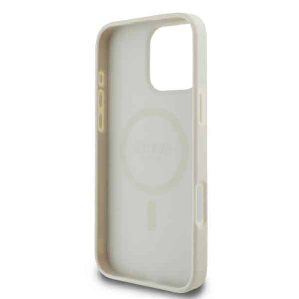 Guess Peony Script Logo MagSafe - θήκη για Apple iPhone 16 Pro - Λευκό - Image 7