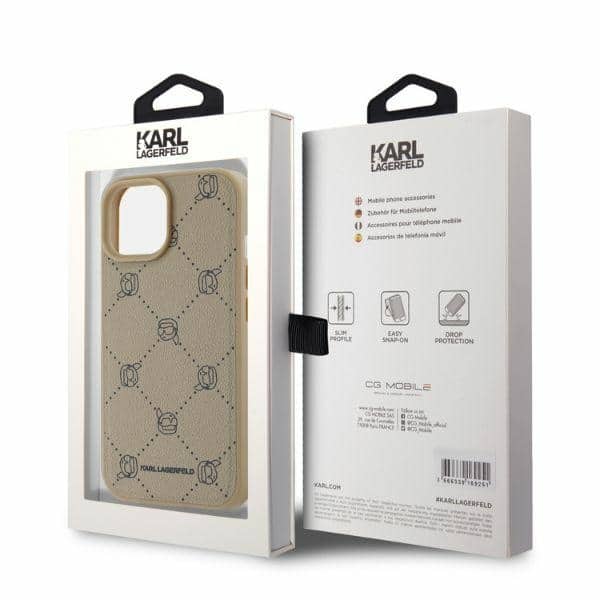 Karl Lagerfeld Magsafe Karl Heads - θήκη για Apple iPhone 15 - Μπεζ - Image 4